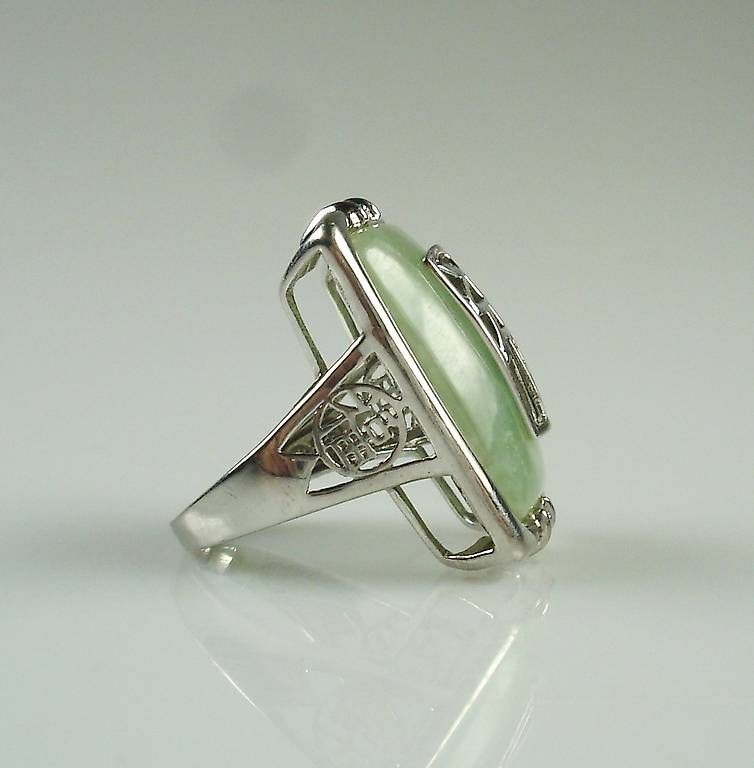 Anelli: Ring Silber mit grüner Jade – Usato da Stans venduto da wer_fd5f 3