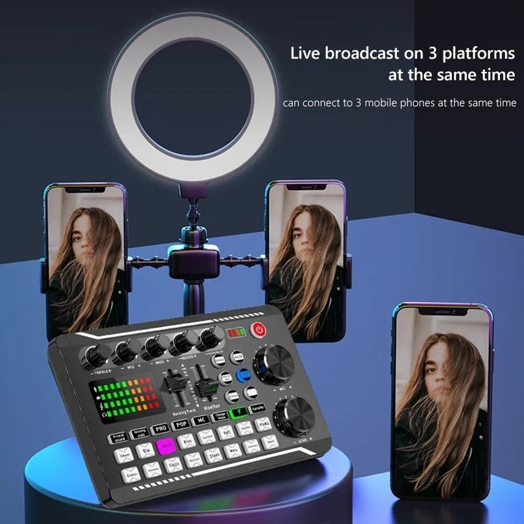 Console di mixaggio: Bluetooth-Audiomixer, Studioaufnahme für Telefon PC, live – Nuovo e nell'imballaggio originale da Genève venduto da Top-Trend 8