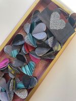 Papier-Herzgirlande – handgemacht & recycelt – dekorativ