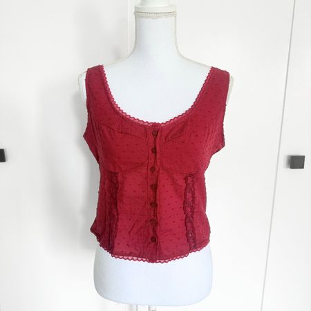 SHEIN Top Rouge 100% Coton - Taille S - NEUF
