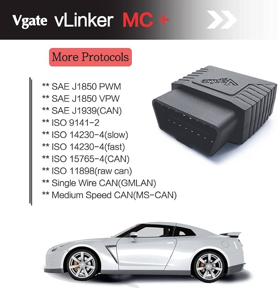 Tutti gli attrezzi: Vgate vLinker MC+ Bluetooth OBD2 Car Diagnostic Scan Tool – Nuovo (secondo la descrizione) da Zürich venduto da jankais3r 5