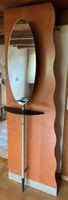 Garderobe mit Spiegel Holz und Metall H 200, B 65, T 55 cm