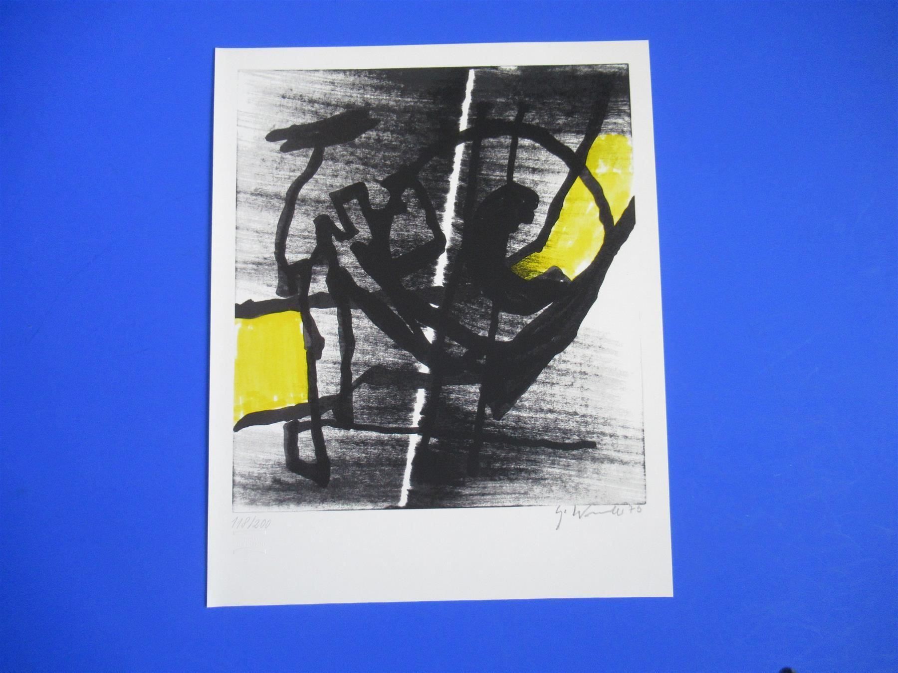 Grafica & Litografie: Fritz Winter Original Serigraphie handsigniert – Usato da Adliswil venduto da buch_und_kunst 1