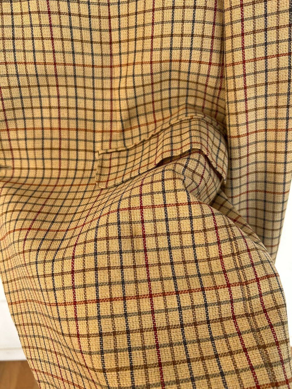 Hermès Giacche: Hermès Beige Plaid Wool Blazer – Usato da Bern venduto da kurtikobolt74 3
