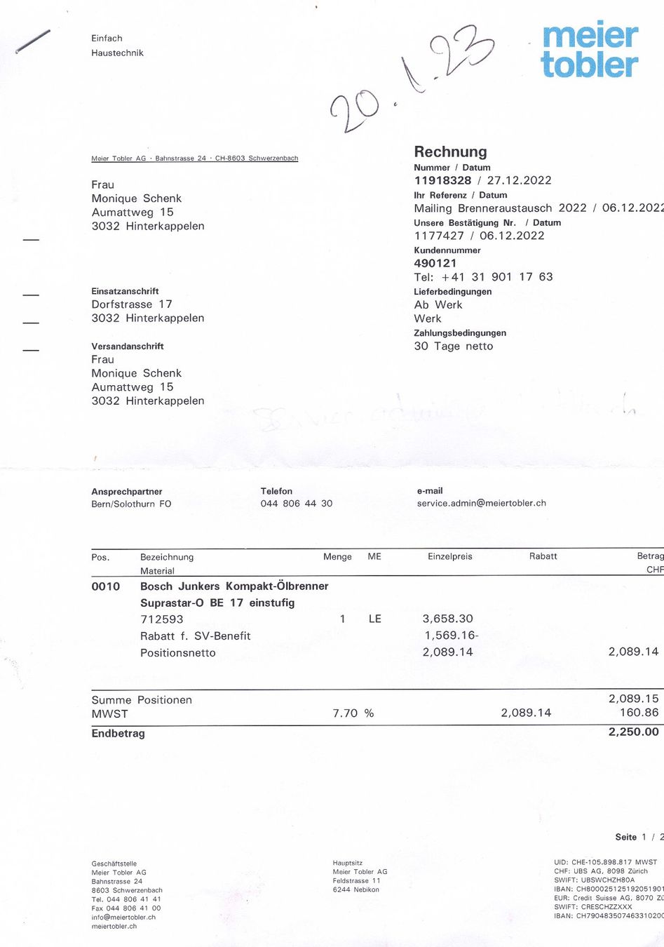 Bosch Radiatori: Bosch Junkers Kompakt-Ölbrenner – Usato da Hinterkappelen venduto da mannypenny 3