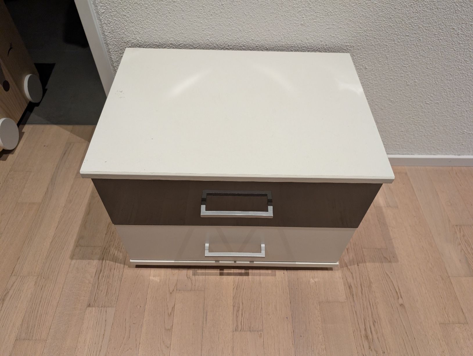 Comodini: Nachttisch mit Schublade, weiss, gebraucht – Usato da Ebikon venduto da Niederdorf01 2