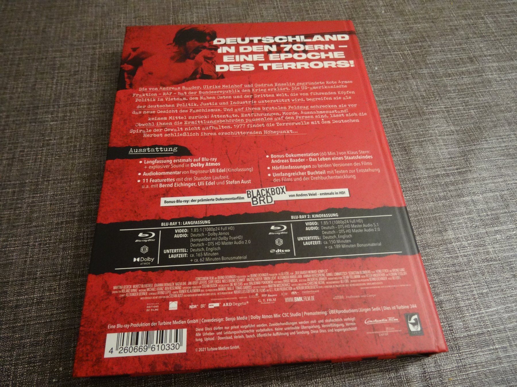 Tous les DVDs: Der Baader Meinhof Komplex Blu-ray MEDIABOOK – D'occasion à Olten par Disc-Verkauf 3