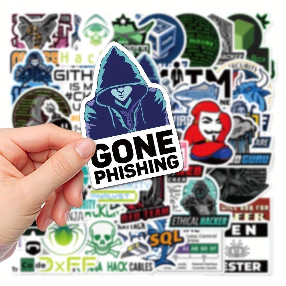 Aufkleber: 50 Stk. Sticker Aufkleber - Hacker und Programmier – Neu und originalverpackt aus St.Gallen von Mr.Stickers 4