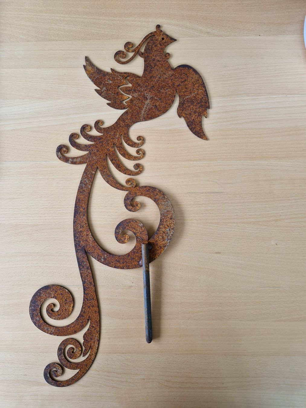 Tutte le decorazioni: Pfau Rost Blumenstecker 60x23cm – Nuovo e nell'imballaggio originale da Matzendorf venduto da Gartendeko-Shop 6