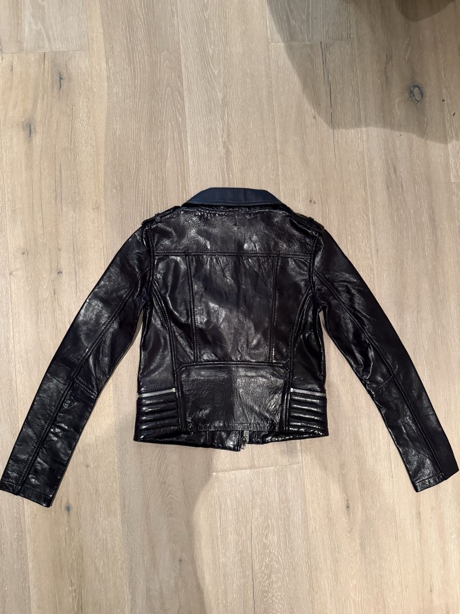 Maje Giacche: Maje Leather Jacket, new with tags, size 36 – Nuovo e nell'imballaggio originale da Zürich venduto da EShopping81 9