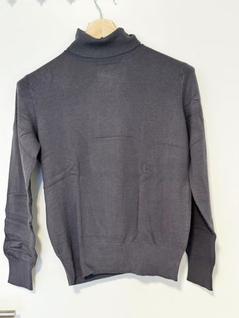 Rollkragenpullover, H&M, Blaugrau, Grösse M - neu