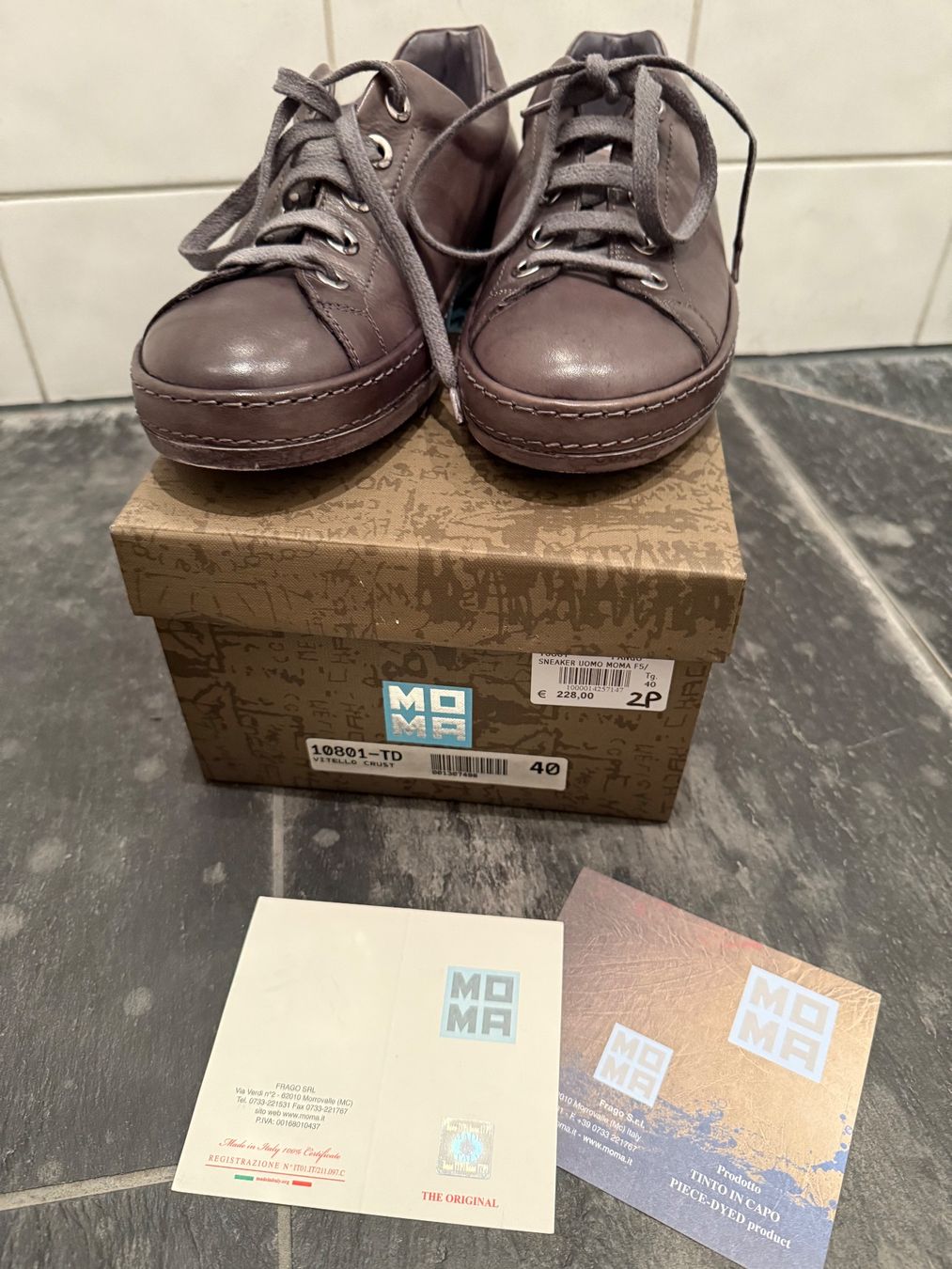 Moma Scarpe da uomo: Moma Sneaker grau Gr. 40 – Usato da Chur venduto da spicebone 6