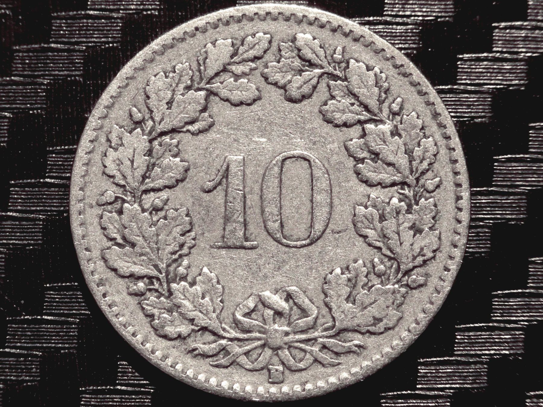 Tutti le monete: 1909 - 10 cts. 2.00 Mio.! 2.89gr – Usato da Courgenay venduto da ZubR237 1