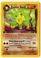 Dunkles Rasaff Team Rocket 1.Edition 43/82 Deutsch Mint