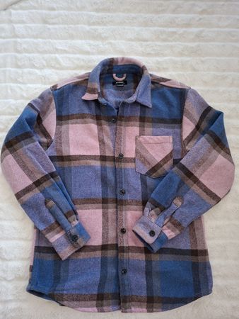 Pull&Bear Chemise à carreaux laine 20% et douce, Taille S