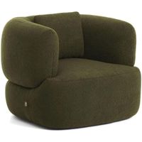 Kave Home Sessel mit Kissen Martina Bouclé Stoff