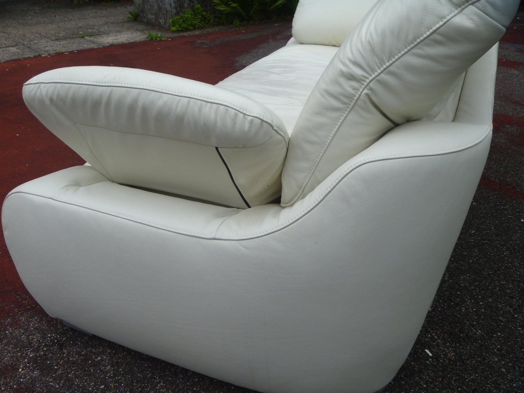 Divani: Ledersofa beige – Usato da Rüti ZH venduto da baumchen 6
