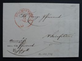 1851, Vorphilatelie von BISCHOFFSZELL TG