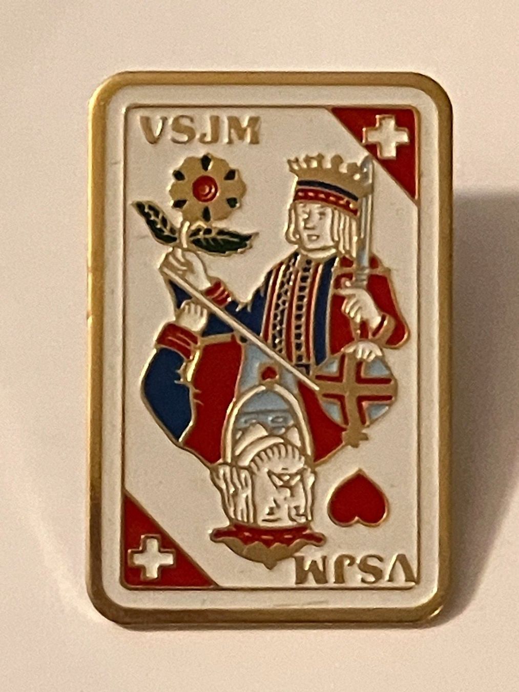 Plaketten & Abzeichen: 1 Pin VSJM Jasskarten – Gebraucht aus Basel von djwwpp