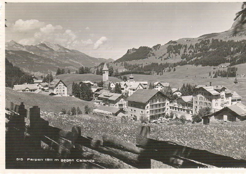 Cartoline postali: Parpan - gegen Calanda + 1946 – Usato da Emmenbrücke venduto da teestube