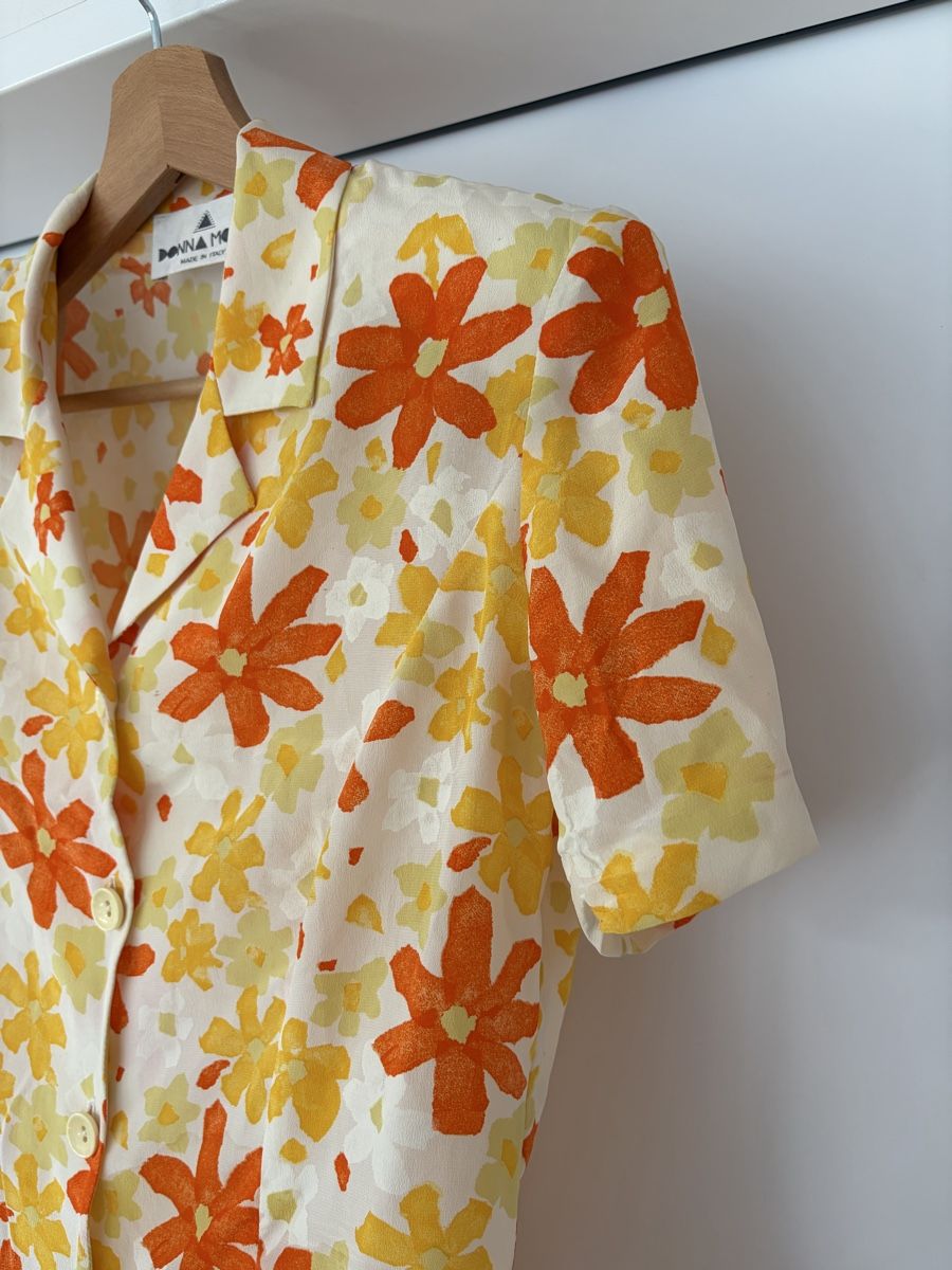Blusen: Vintage Bluse, Seide, Blumenmuster – Gebraucht aus Zürich von Ambrette9 3