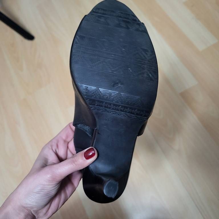 Scarpe da donna: Sandalen High Heels Leder Gr.38 – Usato da Reinach BL venduto da sch_ct56 1