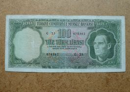 Türkei ++ 100 Lirasi (1960)