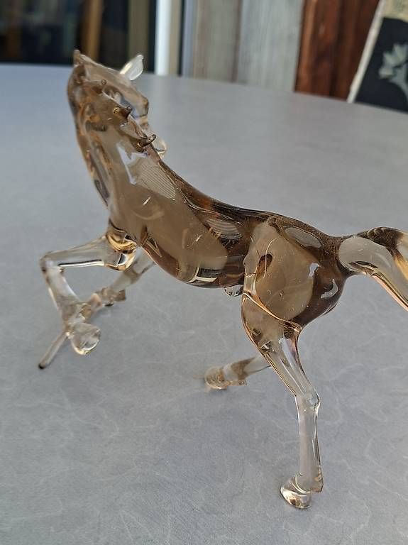 Statuette: Glasmalerei Pferd Kunst Figur 25x15 cm – Usato da Basel venduto da mabu46 3