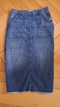 Jupe longue jean FIVE, T 26 (S ok) SUPER OFFRE