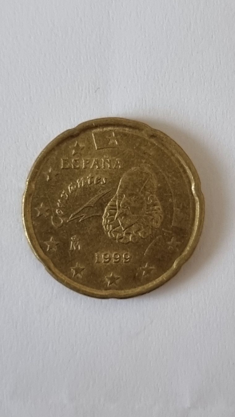 Tutti le monete: 20 Euro Cent Coin Spain 1999 circulated condition – Usato da Tavannes venduto da Nourwx