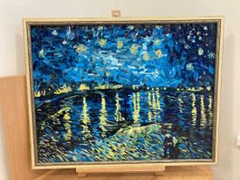 Einzigartiges Mosaik - Kopie von Van Goghs "Sternennacht"