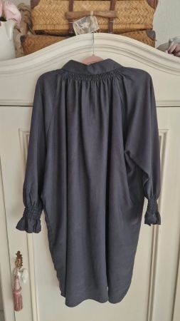 Schwarzes Blusenkleid von H&M aus 100% Seide