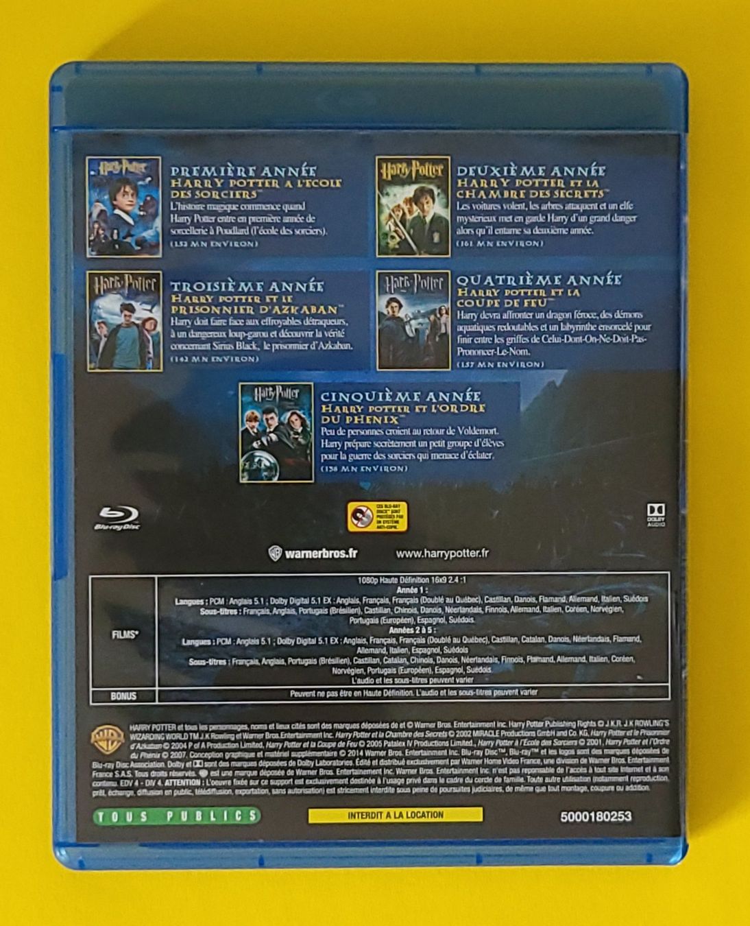 Tutti i DVDs: BLU-RAY - Harry Potter - L'intégrale – Usato da Pully venduto da Stewoui 1