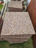 Terrassenplatten Beton-Aggregat-Beton 50x50cm, gebraucht
