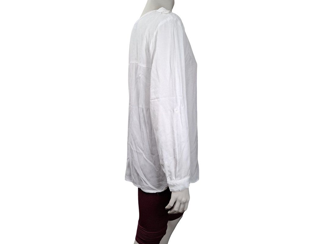 Tuniche: BONPRIX Tunika-Bluse, weiss, Viskose, Gr. 40 – Usato da Wil SG venduto da Restwert_Wil 3