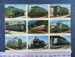 BAHN SCHWEIZ AK SCHWEIZER LOKOMOTIVEN 9BILD-AK