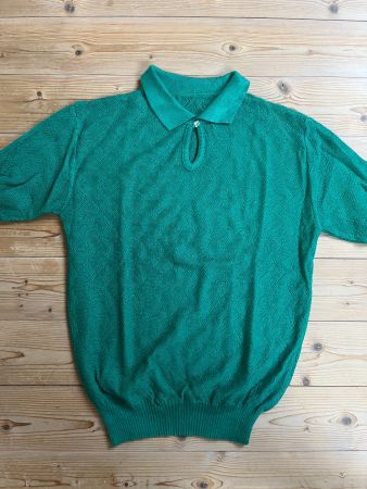 Vintage Strick-Shirt grün - S