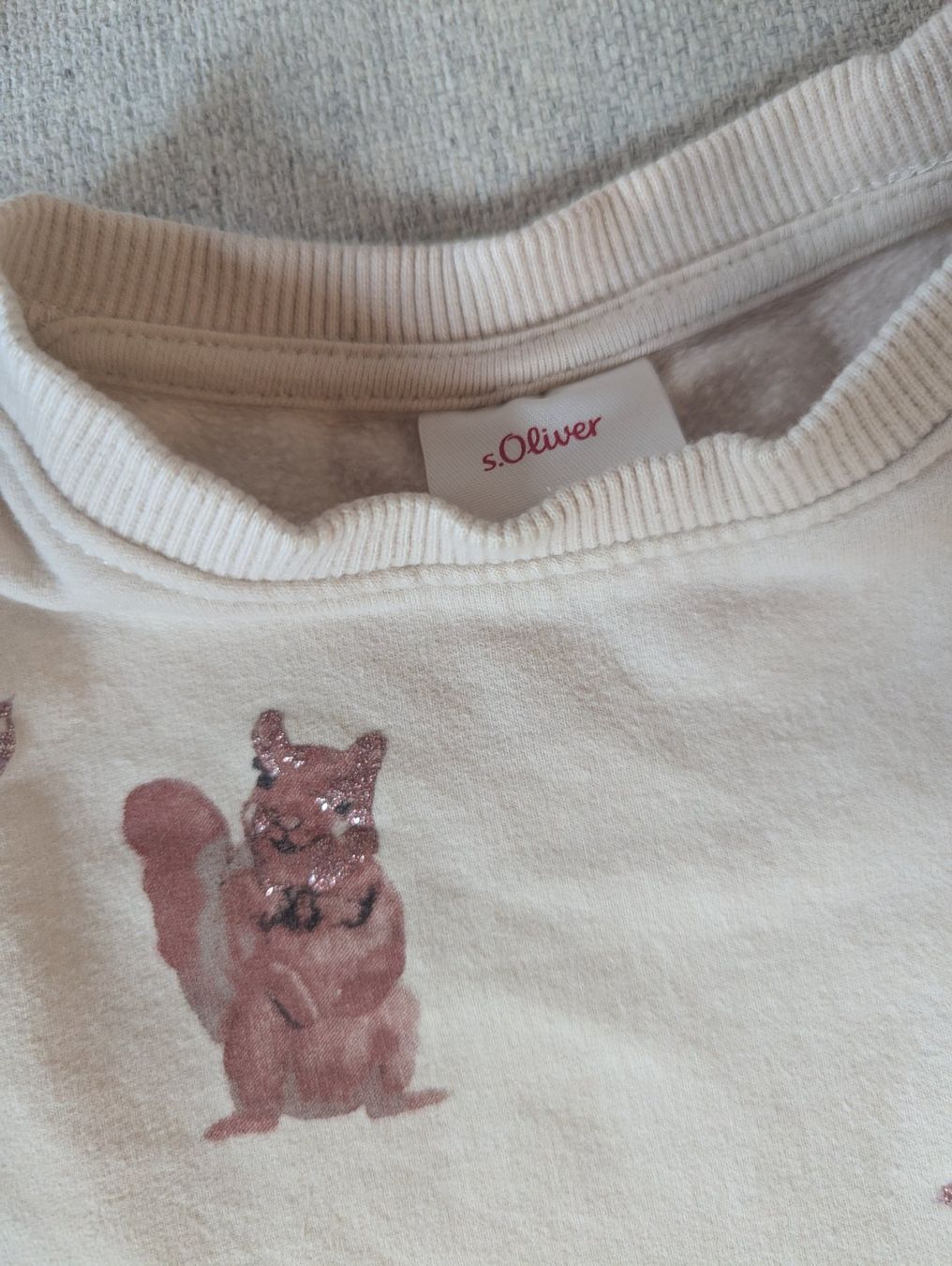 S.Oliver Maglioni & Felpe: Mädchen Pullover beige mit Tiermotiv Grösse 86/92 – Usato da Näfels venduto da nin_2rn5 1