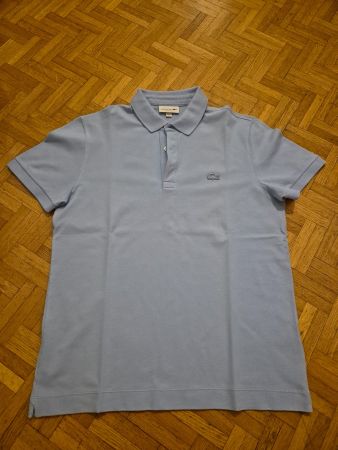 Polo Lacoste Bleu Ciel FR 4/US M - Regular Fit piqué stretch