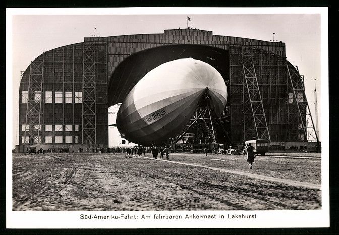 Fotografie &  Plakate: Fotografie Ansicht Lakehurst, Luftschiff – Gebraucht aus Berlin von bartko-reher
