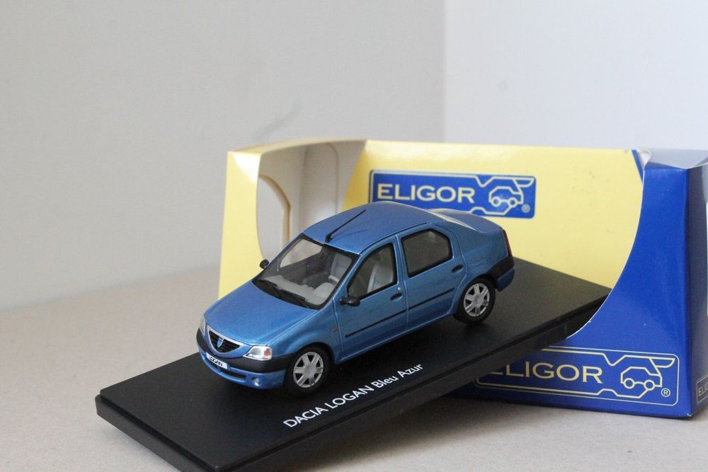 RENAULT DACIA LOGAN 2008 bleu electrique Eligor 1/43 Neuf en boite H36 EUR 11,00 - FR