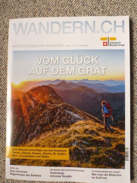 Riviste & Magazine: 3 Hefte "WANDERN.CH" – Nuovo (secondo la descrizione) da Sils im Domleschg venduto da Foeniculum 1