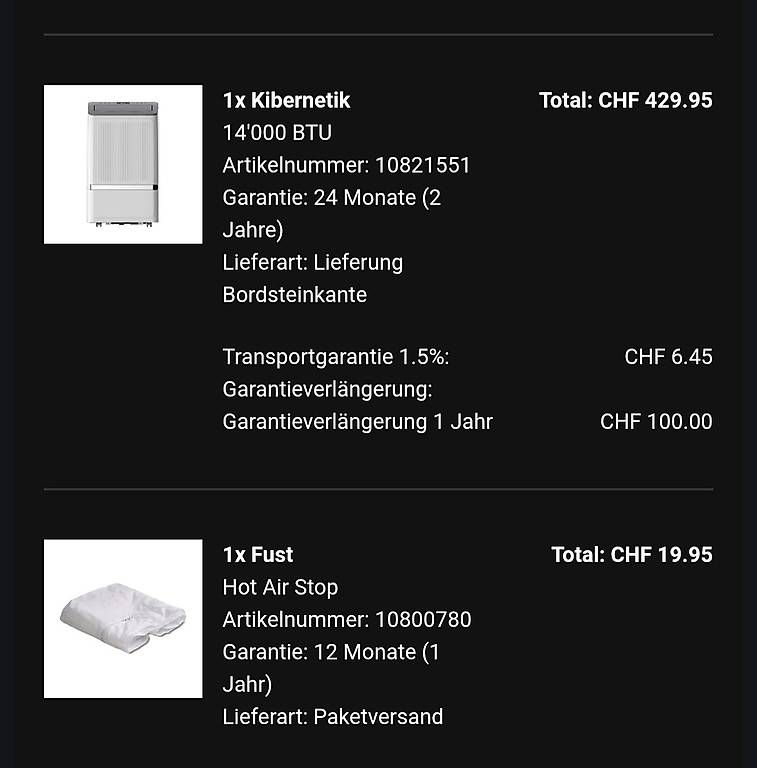 Klimageräte: Klimagerät -  Kibernetik 14'000 BTU – Gebraucht aus Zürich von cla_vp62 2