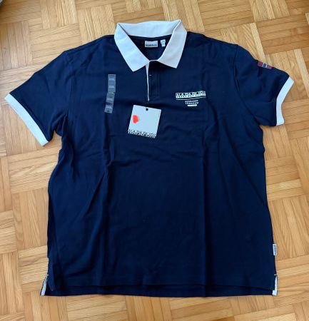 NAPAPIJRI Poloshirt, Gr 3XL, blau, neu/ungetragen