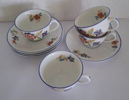4 Moccatassen mit Unterteller - Langenthal-Porzellan 1932