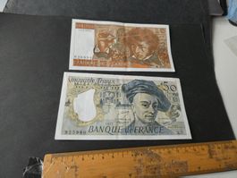 Frankreich, 2  alte Banknoten