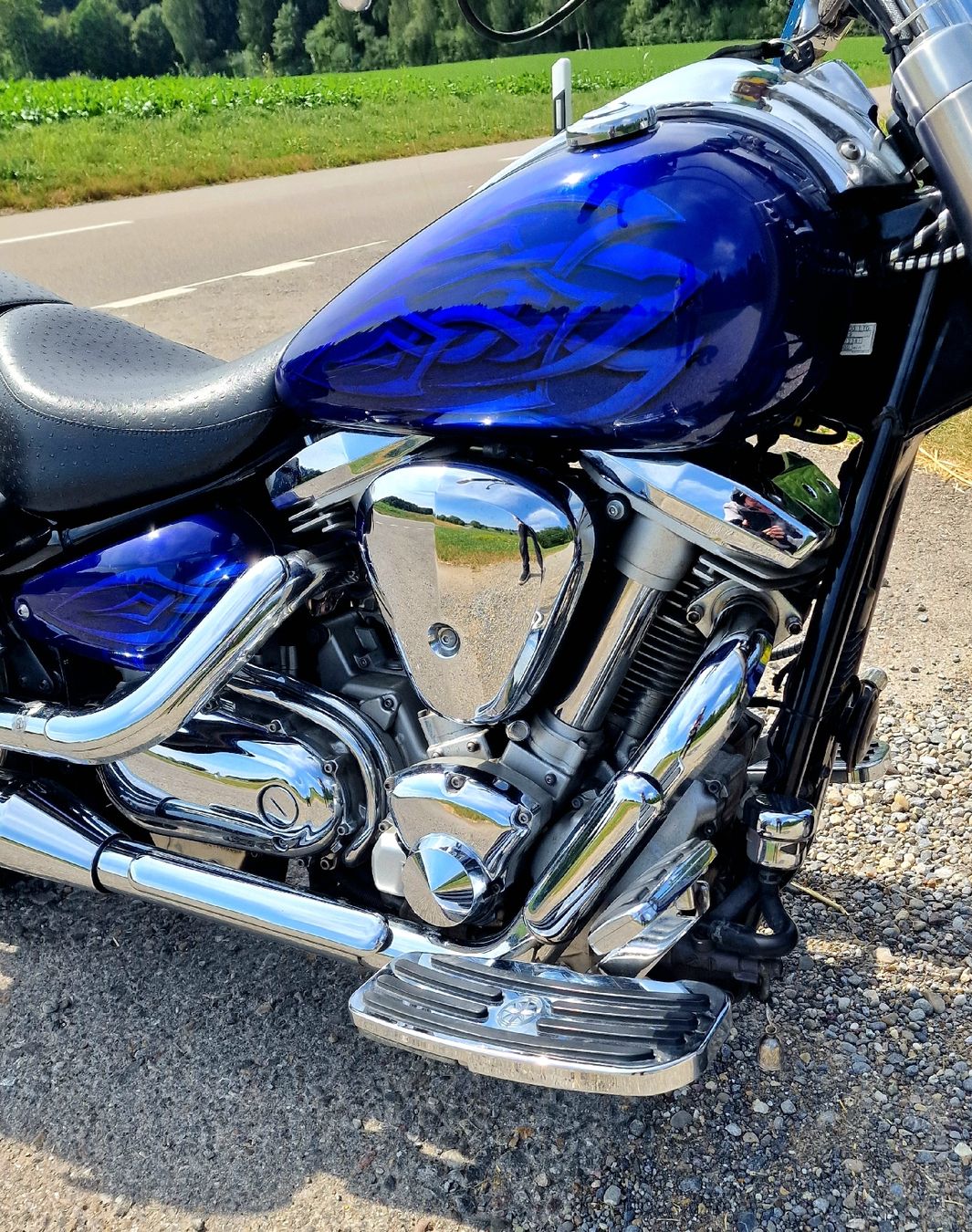 Yamaha Chopper: Yamaha XV1600 Blue Tribal Custom – Usato da Winterberg ZH venduto da maho66 8