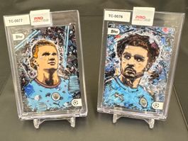 Haaland Grealish Topps 22 Ivan Beslic Artist Auto Lot