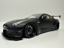 Nissan GTR (R35) Liberty Walk LBWK 1:18,mattschwarz,IGNITION