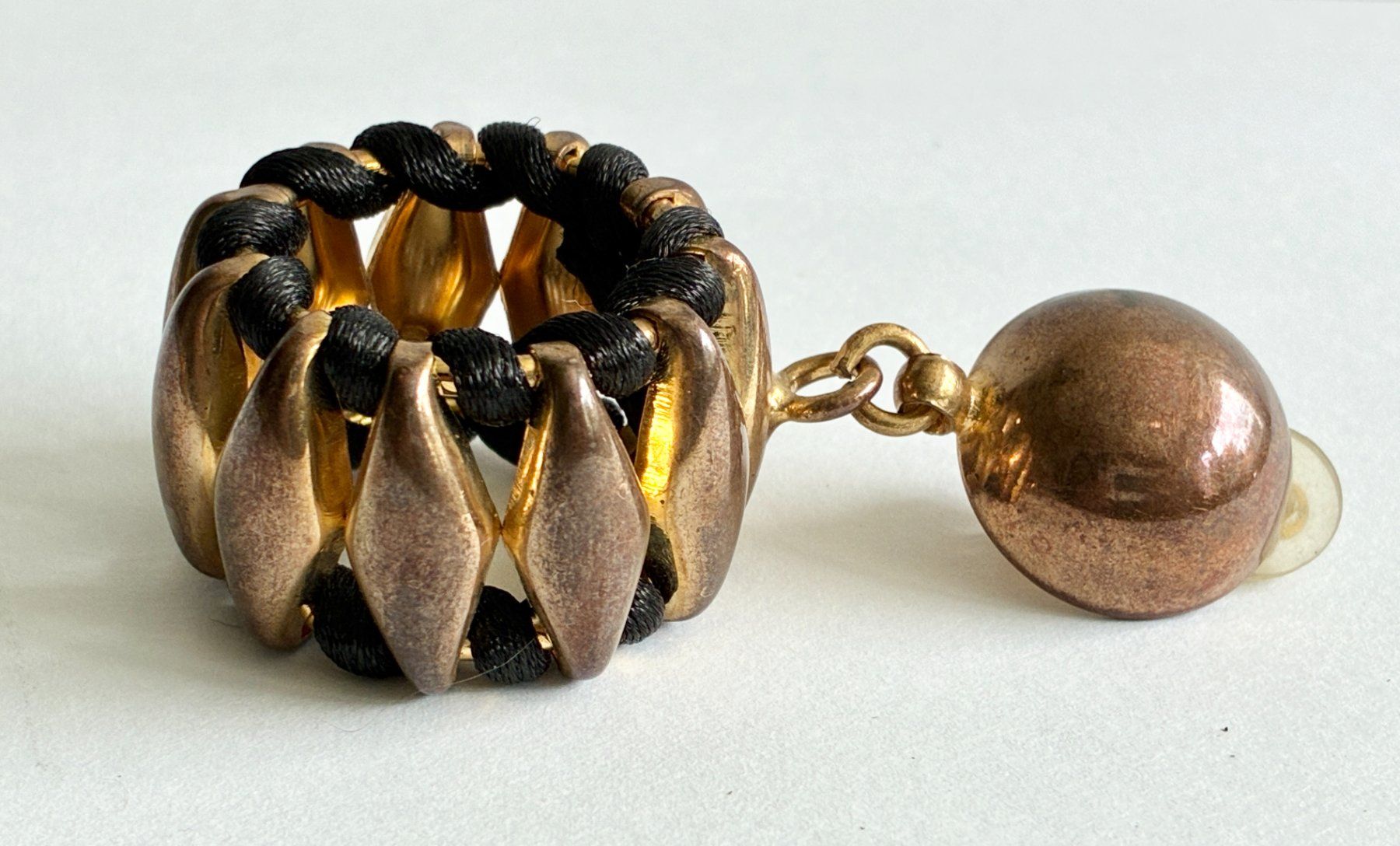 Orecchini pendenti & Orecchini a lobo: Vintage Hängeohrclips Metall, bronzefarben – Usato da Kloten venduto da Nephty 9